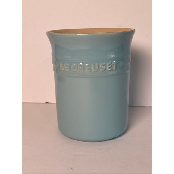 Le Creuset Stoneware Utensil Crock Light Blue Small - Picture 1 of 4